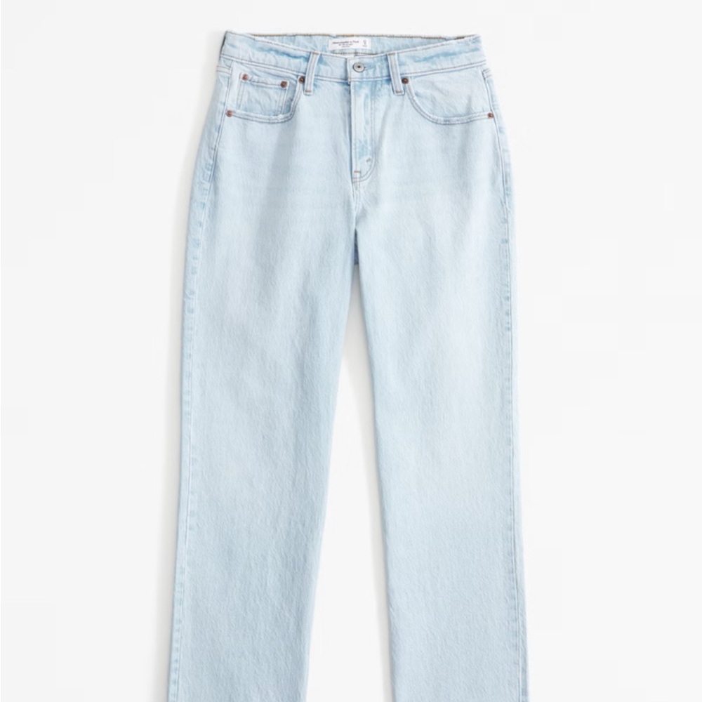 ABERCROMBIE Curve Love Mid Rise 90s Straight Jean Vintage Look Size 29 / Size 8
